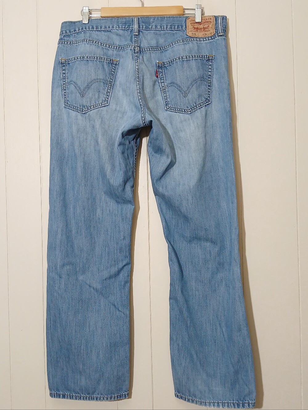 Levi's 559 Men Jeans 36x32 90s Y2K Relaxed Straight Blue Cotton Denim - Picture 4 of 9